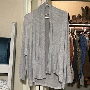 Gray cardigan